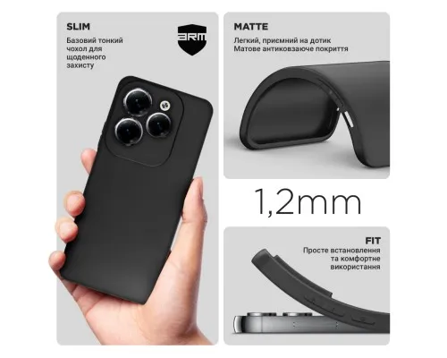 Чехол для мобильного телефона Armorstandart Matte Slim Fit Infinix HOT 40 Pro Camera cover Black (ARM73942)