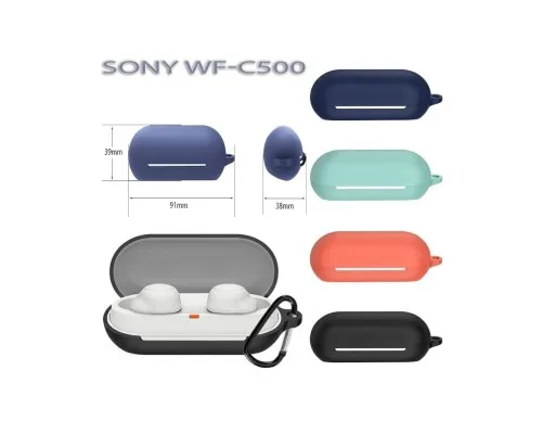 Чохол для навушників BeCover Silicon для Sony WF-C500 Black (712020)