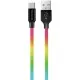 Дата кабель USB 2.0 AM to Type-C 1.0m multicolor ColorWay (CW-CBUC018-MC)