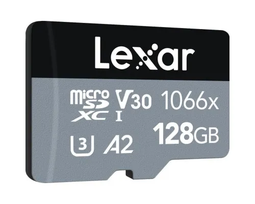 Карта пам'яті Lexar 128GB microSDXC class 10 UHS-I 1066x Silver (LMS1066128G-BNANG)
