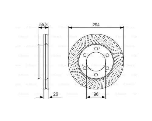 Тормозной диск Bosch 0 986 479 D33