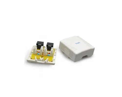 Компютерна розетка Cablexpert RJ45x2 FTP, cat.6 (NCAC-2F6-01)
