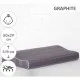 Подушка MirSon ортопедична 6110 Noble stripe Graphite Kiddy Boy 50х29х5/8 (2200003262643)