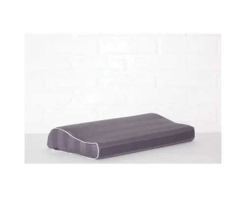 Подушка MirSon ортопедична 6110 Noble stripe Graphite Kiddy Boy 50х29х5/8 (2200003262643)
