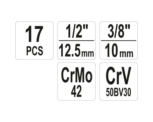 Экстрактор Yato YT-06033 набор 17шт (YT-06033)