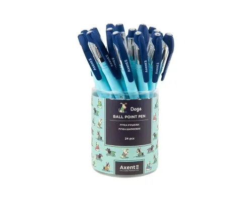Ручка шариковая Axent Dogs, синяя (AB1049-31-A)