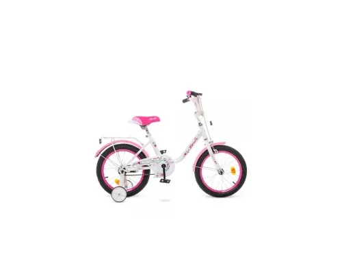 Дитячий велосипед Prof1 16" Flower Білий/Рожевий (Y1685 white/pink)