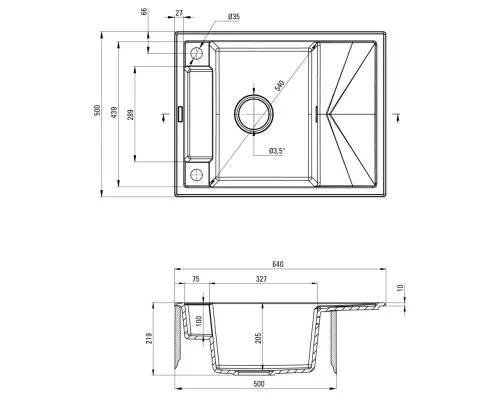 Мийка кухонна Deante Magnetic (ZRM S11A)