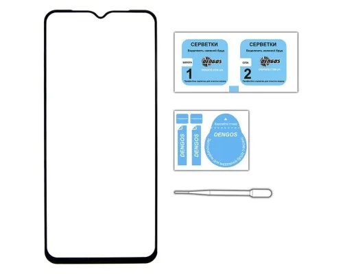 Скло захисне Dengos Full Glue iPhone 15 Pro (black) (TGFG-320)