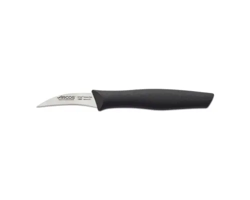 Кухонный нож Arcos Nova для чищення вигнутий 60 мм Чорний (188300)