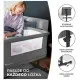 Ліжечко Kinderkraft Приставне ліжечко-люлька Neste Grow Light Grey Grey Full Wood (5902533923021)
