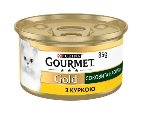 Консервы для кошек Purina Gourmet Gold Сочное наслаждение с курицей 85 г (8445290823342)