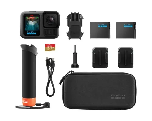 Экшн-камера GoPro HERO13 Black + Enduro + SD Card + Handler Floating (CHDRB-131-RW)