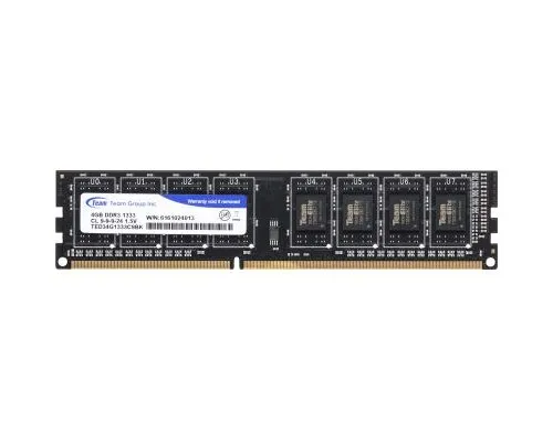 Модуль памяті для компютера DDR3 4GB 1333 MHz Team (TED34G1333C901 / TED34GM1333C901)
