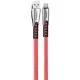 Дата кабель USB 2.0 AM to Type-C 1.0m zinc alloy red ColorWay (CW-CBUC012-RD)