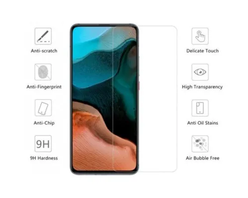 Скло захисне Drobak Poco F2 Pro Tempered glass (222240) (222240)