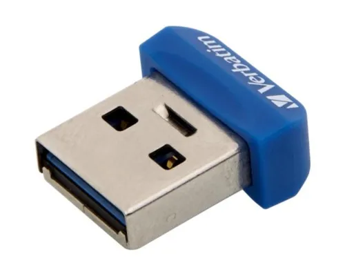 USB флеш накопитель Verbatim 64GB Store n Stay NANO Blue USB 3.0 (98711)