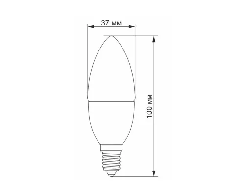 Лампочка TITANUM LED C37e 3.5W E14 4100K (VL-C37e-35144)