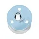 Пустышка Baby-Nova Penguin&Bear Uni 0-24 мес., голубая/серая, 2 шт. (3962098)