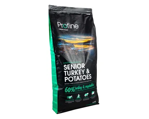Сухой корм для собак Profine Senior Turkey с индейкой и картофелем 15 кг (8595602517497)