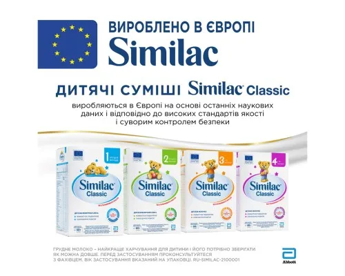 Дитяча суміш Similac Classic 2 600 г (5391523058889)