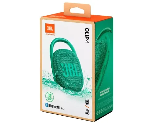 Акустична система JBL Clip 4 Eco Green (JBLCLIP4ECOGRN)