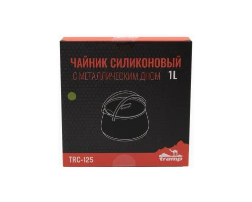 Чайник туристический Tramp Silicon 1 л Olive (TRC-125-olive)