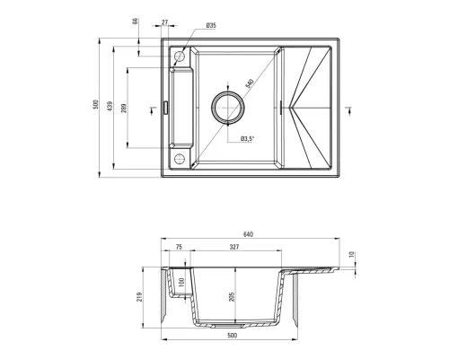 Мойка кухонная Deante Magnetic (ZRM N11A)