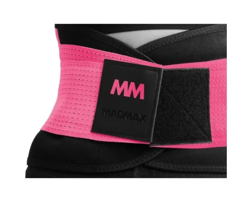 Пояс компресійний MadMax MFA-277 Slimming and Support Belt black/neon pink M (MFA-277-PNK_M)