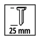 Гвозди Einhell для гвоздозабивателя, 25мм, 3000шт (4137871)