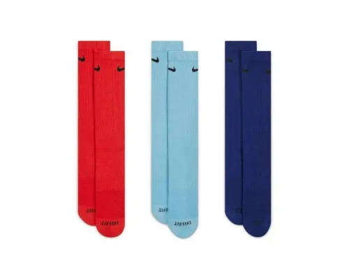 Шкарпетки Nike U NK EVRY PLUS CUSH CREW 3PR SX6888-925 38-42 3 пари Мультиколор (196147077071)