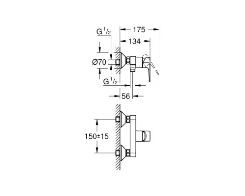 Смеситель Grohe BauLoop New (23634001)