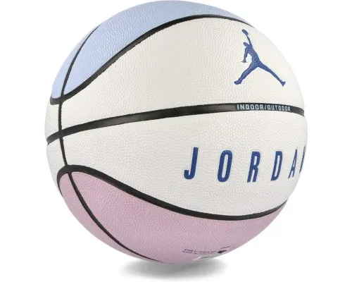 М'яч баскетбольний Nike Jordan Ultimate 2.0 8P Deflated J.100.8254.421.07 Уні 7 Блідо-бакитний/Бузковий/Білий (887791423436)