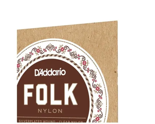 Струни для гітари D'Addario Folk Nylon Ball End Silver Wound / Clear Treble (EJ32C)