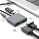 Переходник XO 4-in-1 Dock USB-C (HDMI/VGA/USB3.0/USB-C PD) (XO-HUB001SL)