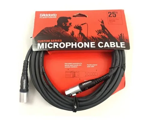 Мікрофонний кабель D'Addario Custom Series Microphone Cable 7.5m (PW-M-25)