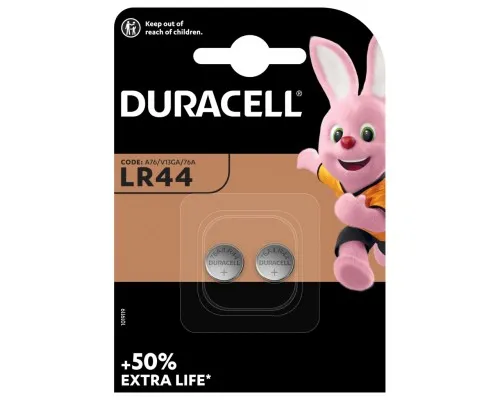 Батарейка Duracell LR44 / V13GA / A76 * 2 (5000394504424 / 5007795)