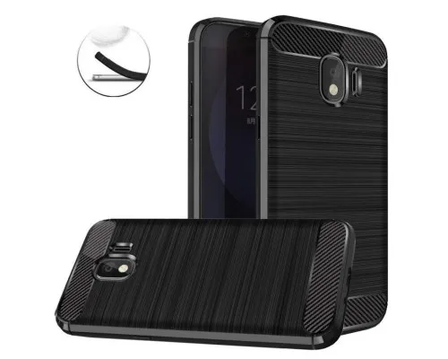 Чохол до мобільного телефона Laudtec для Samsung J4/J400 Carbon Fiber (Black) (LT-J400F)