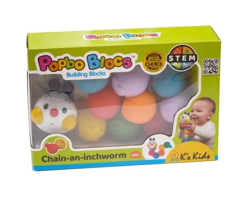 Развивающая игрушка K’S KIDS Складывающаяся гусеничка (KA10610-3GB)