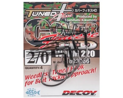 Гачок Decoy Worm220 Cover Finesse HD 1/0 (5 шт/уп) (1562.08.00)