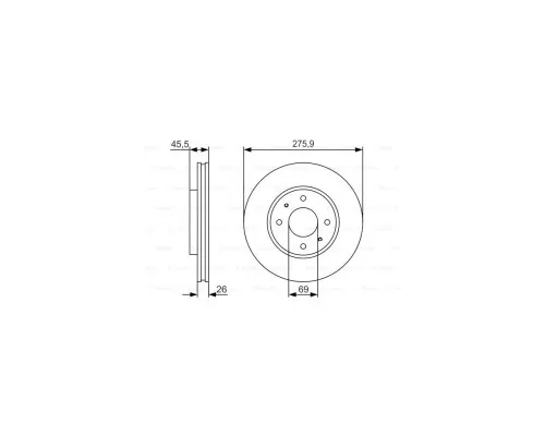 Тормозной диск Bosch 0 986 479 R94