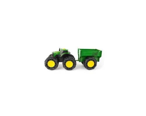 Спецтехника John Deere Kids Monster Treads с прицепом и большими колесами (47353)