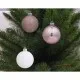 Елочная игрушка Chomik шарики 26 шт, 6 см, микс розово-белые (5900779840546_2)
