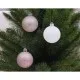 Елочная игрушка Chomik шарики 26 шт, 6 см, микс розово-белые (5900779840546_2)