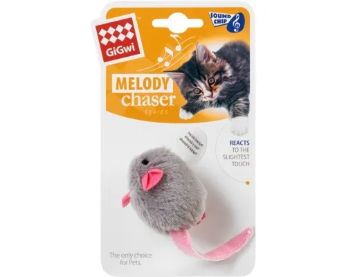 Іграшка для котів GiGwi Melody chaser Мишка з електронним чипом 6 см (75040)