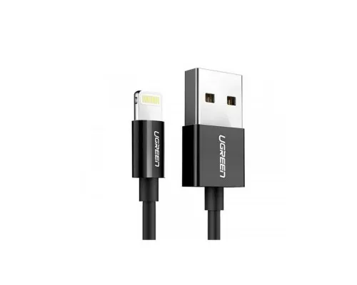 Дата кабель USB 2.0 AM to Lightning 1.0m US155 MFI Black Ugreen (US155/80822)