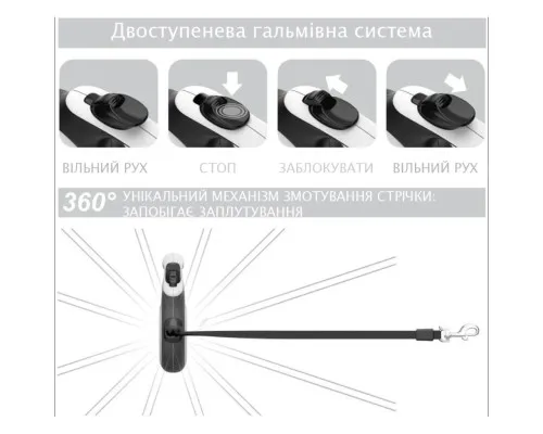 Поводок для собак WAUDOG R-leash Лето светоотражающая лента M 5 м (8125-0062-01)