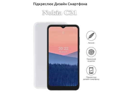 Чехол для мобильного телефона BeCover Nokia C21 White (710036)