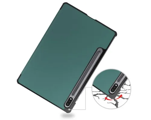 Чохол до планшета BeCover Smart Case Samsung Tab S9 Plus (SM-X810/SM-X816)/S9 FE Plus (SM-X610/SM-X616) 12.4 Dark Green (710323)