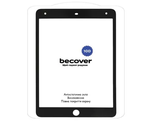 Скло захисне BeCover 10D Apple iPad 10.2 2019/2020/2021 Black (710572)